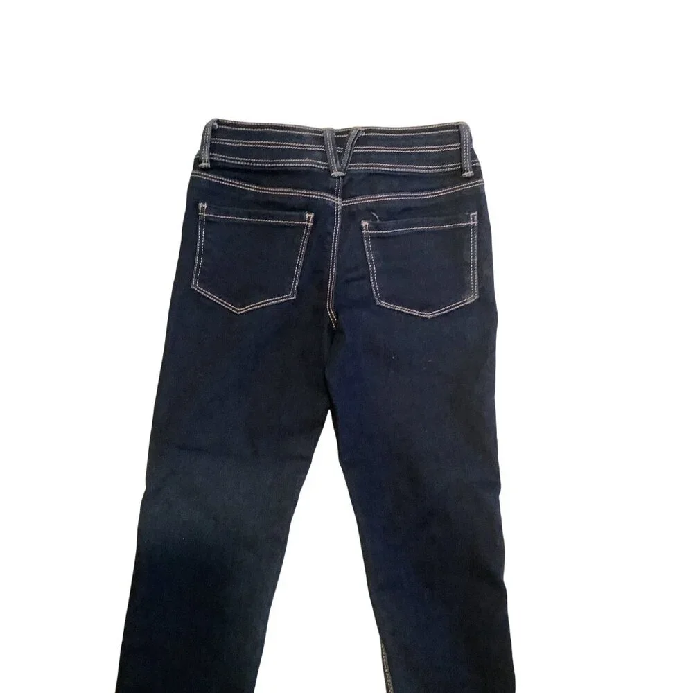Sonoma Girls 6X Reg Jegging Adjustable Waist Dark Wash Denim Pants‎ Blue